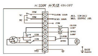 AC220V開(kāi)關(guān)型接線圖